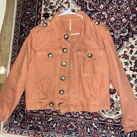 NWOT Free People Jean jacket - Picture 2 of 5